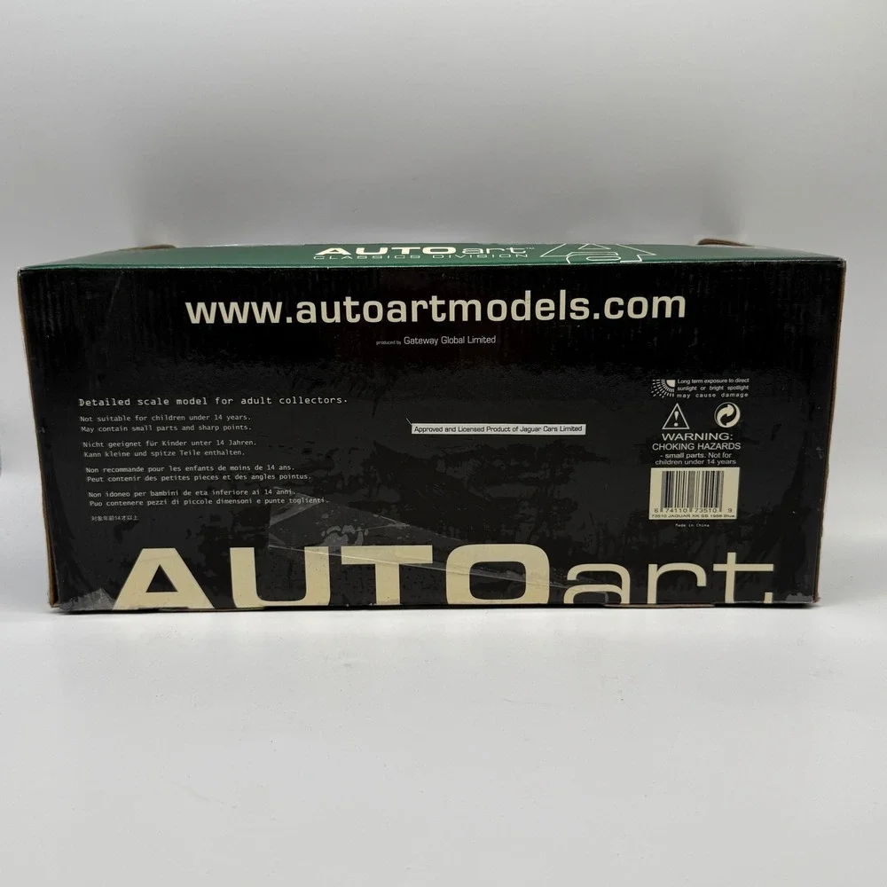 AUTOart Jaguar XK-SS 1956 Diecast Model 1:18 Blue Classics Division 73510
